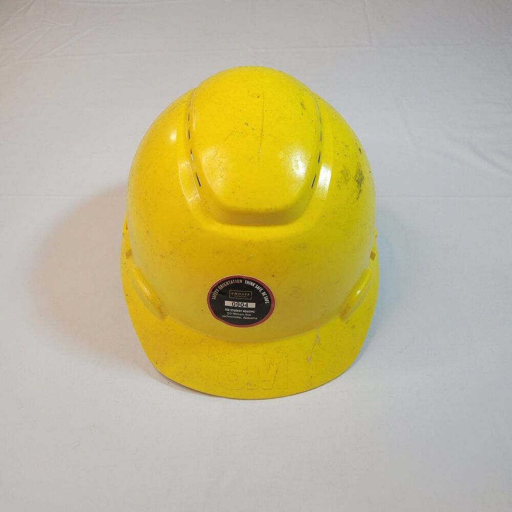 3M OS Vented XLR8 Unisex Yellow Plastic Industrial Work Safety Cap Hard Hat